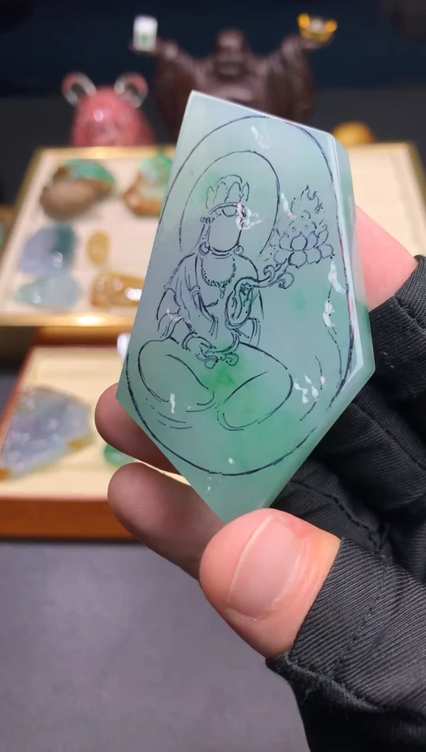 未镶嵌定制翡翠天然翡翠裸石（包工）