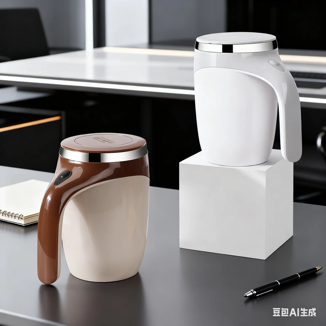 维维豆奶不锈钢懒人咖啡搅拌杯自动磁力旋转电动牛奶杯马克 杯子e