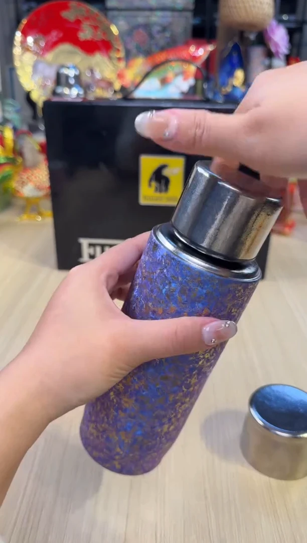 101未来熊-纯钛保温杯（萱依紫）