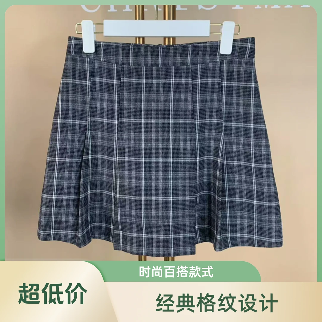 Q 22款高腰显瘦时尚百搭宽松春季短裙