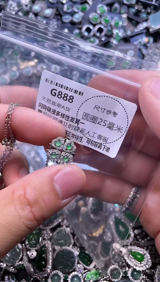 翡翠未镶嵌颈饰G888项链