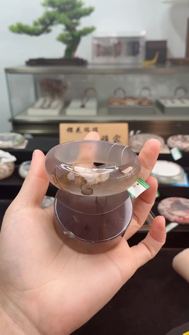 未镶嵌手镯石英质玉60圈口（赠品镯心）S909130