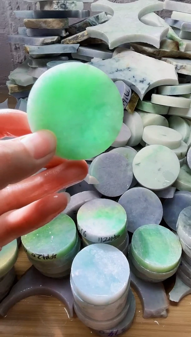 裸石翡翠天然翡翠A货玉 南 341