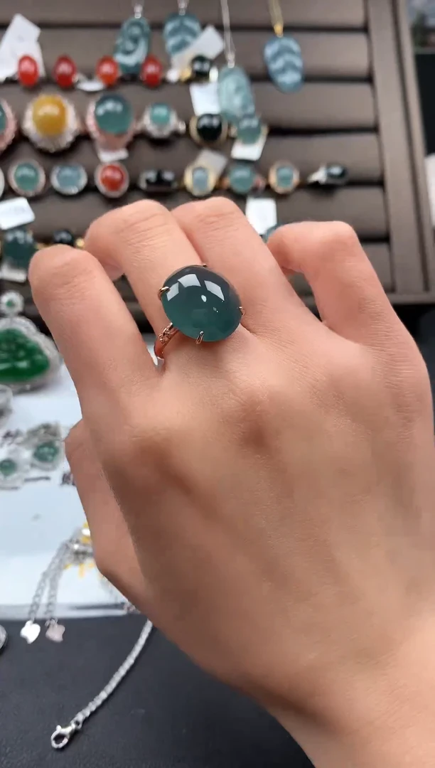 【闪购商品】翡翠戒指银S925镶嵌31232131