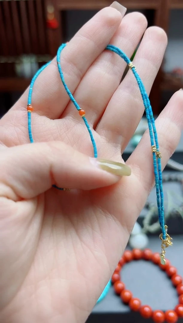 南红玛瑙未镶嵌颈饰南红项链YX