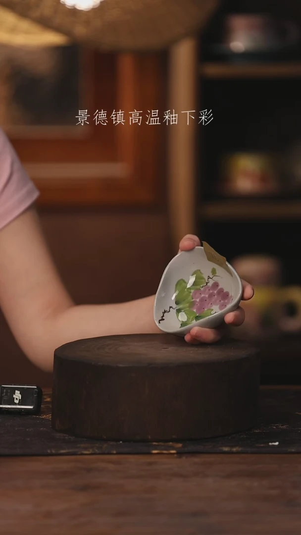 陶瓷景德镇高温釉下手绘陶瓷103