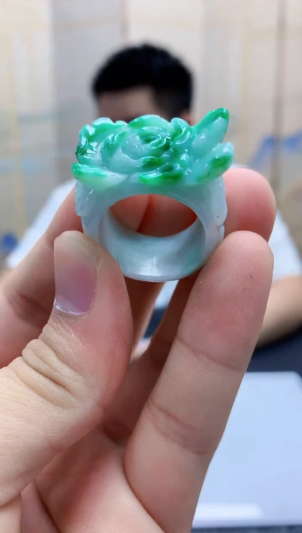 定制翡翠未镶嵌5028bb-毛货扳指33