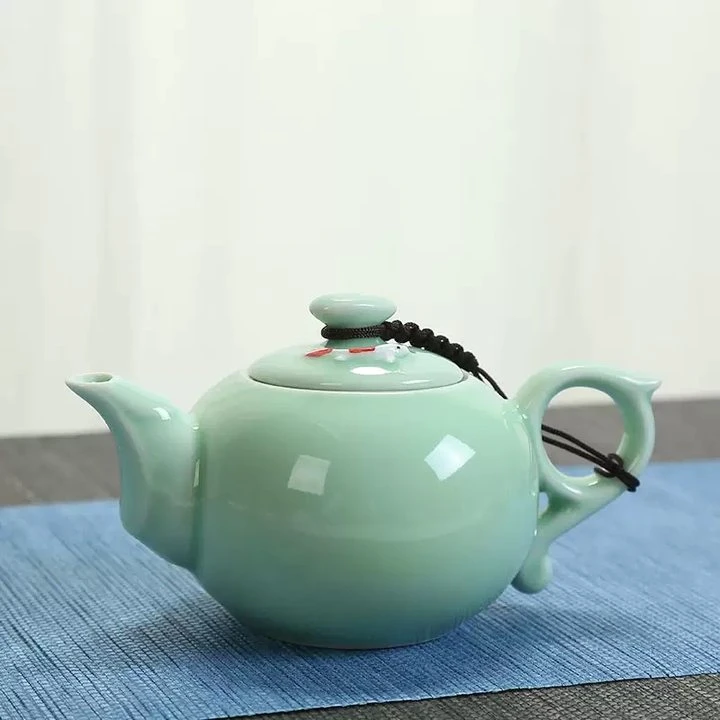 青瓷鲤鱼陶瓷泡茶壶