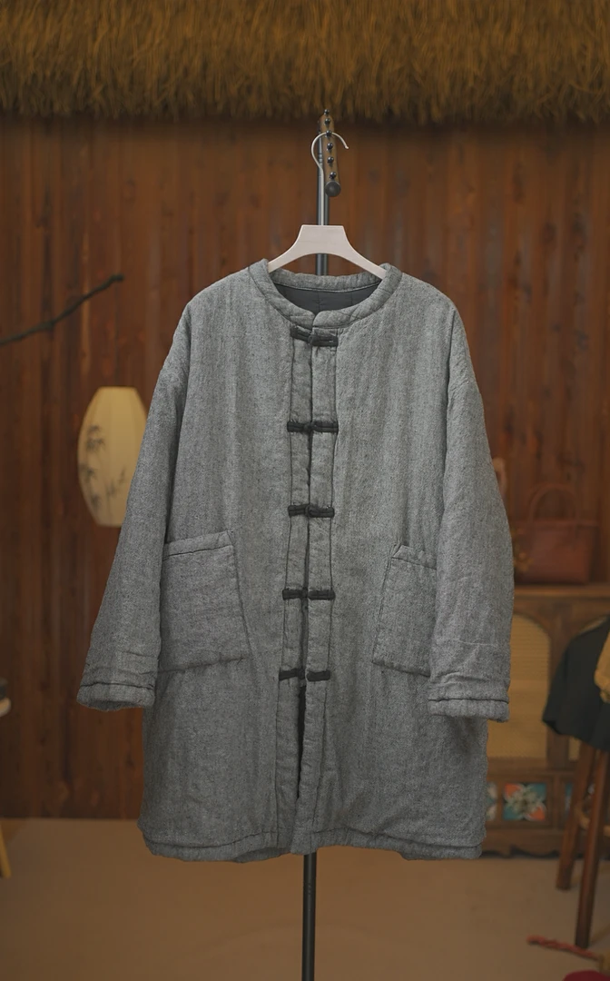 山木间加厚款中式风冬款棉服