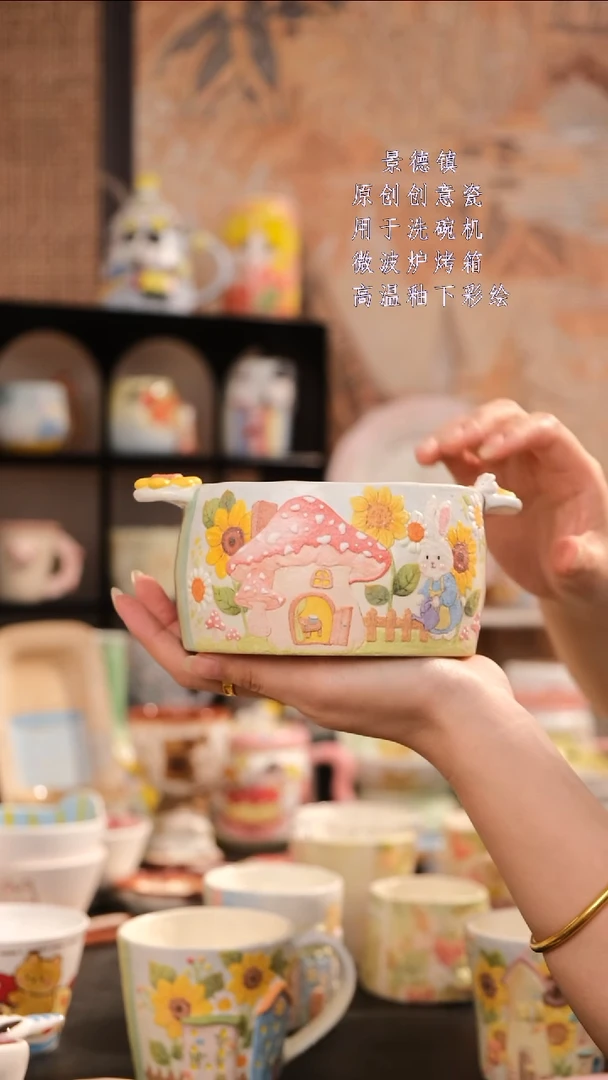 摆件旺的可以陶瓷设计师款
