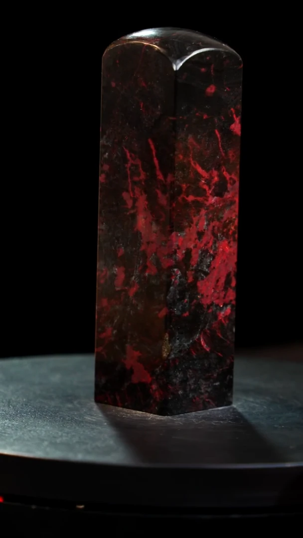 鸡血石水墨鸡血石旬阳