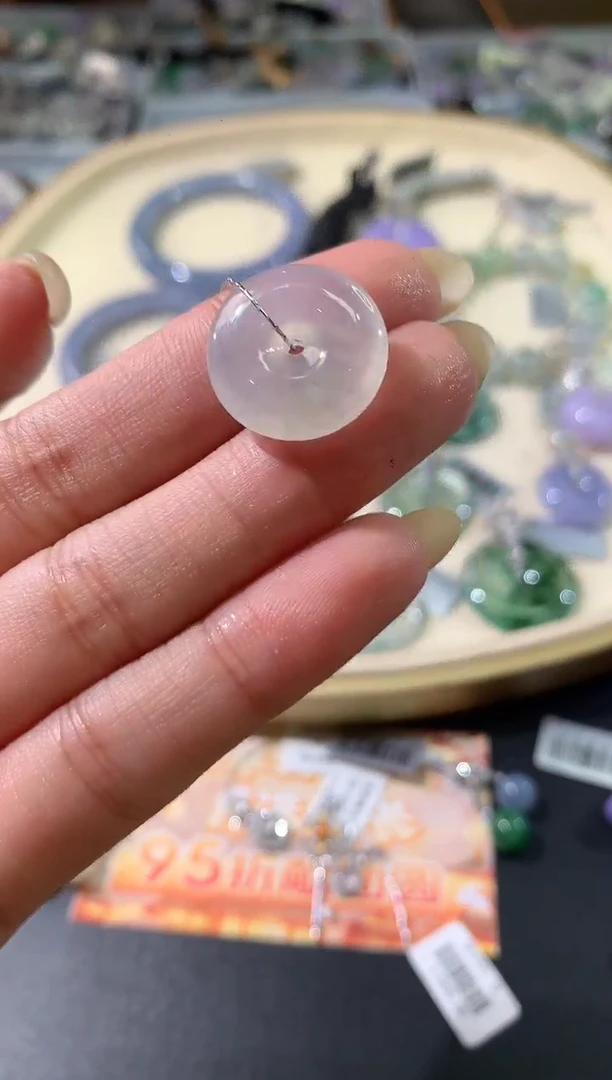 吊坠(不含链)18K金镶嵌翡翠W32|680