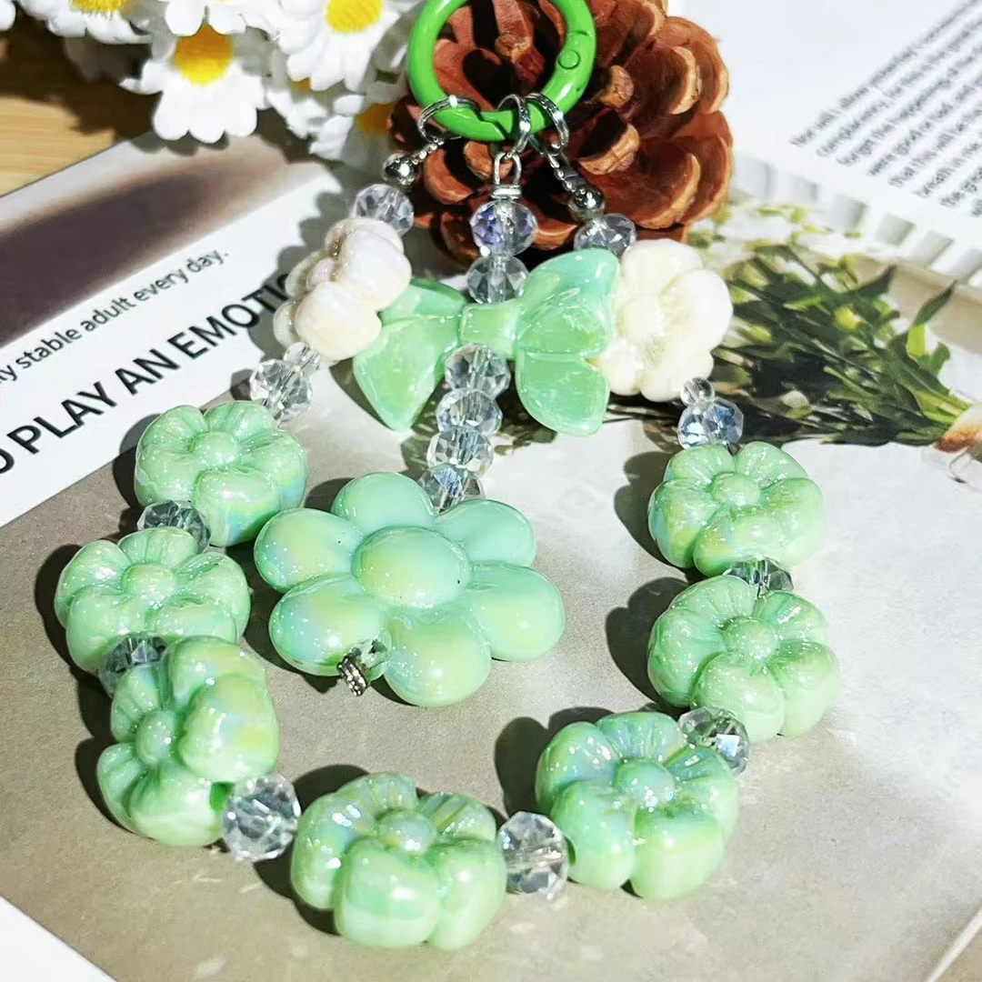 【开播福利】串珠手机挂绳牢固防摔防掉通用小清新风