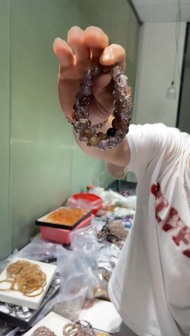 未镶嵌手链水晶A0014-骸骨闪灵单圈-多样性发其一