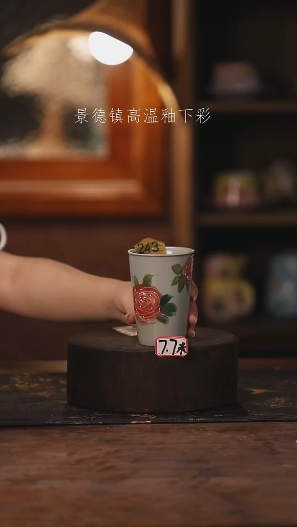 陶瓷景德镇高温釉下手绘陶瓷