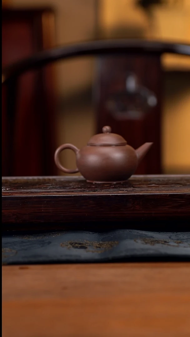 【闪购商品】紫砂茶壶130cc黄龙山原矿底槽清水平9