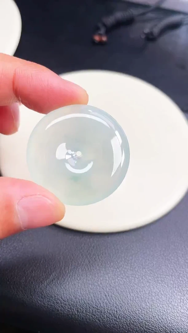 颈饰未镶嵌翡翠【48】平安扣 尺寸 33.9   6mm