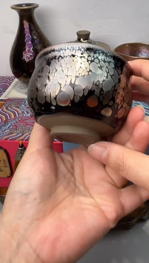 茶盏春申阁福利1只银浮雕手握