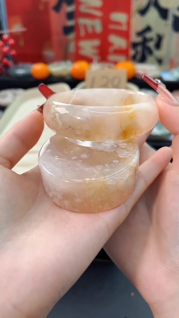 【闪购商品】石英质玉手镯未镶嵌赠送镯心（58圈口）