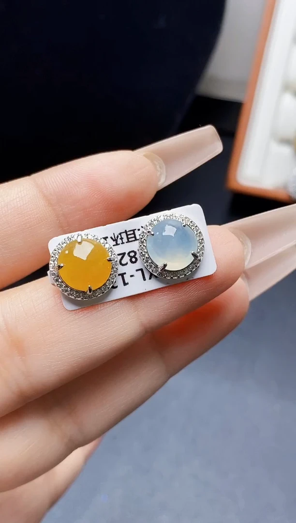 银S925镶嵌戒指翡翠3729