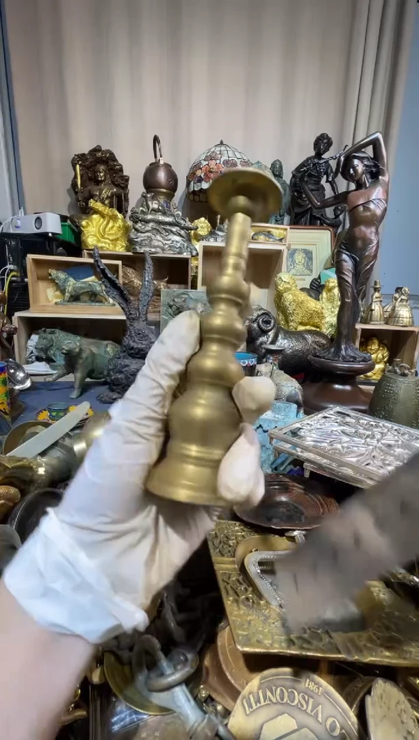 茶盏大阪中古铜器摆件66