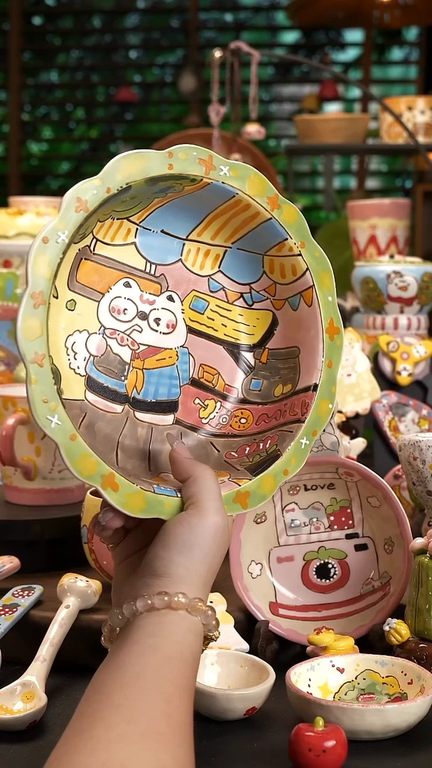 2***3【原创设计】景德镇手绘陶瓷