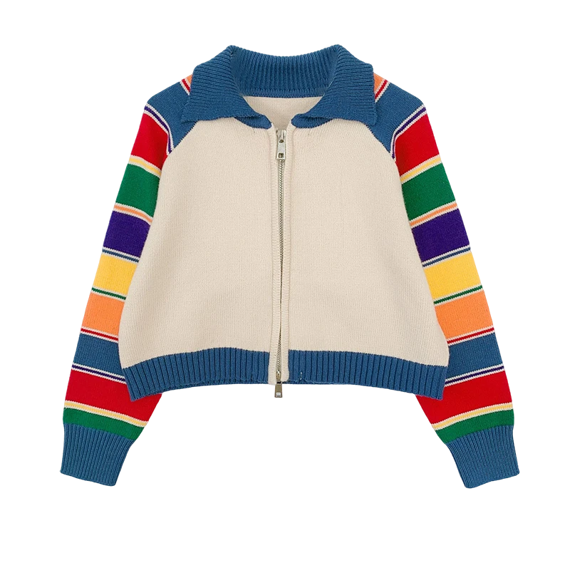 2025彩色毛衣开衫外套23R108