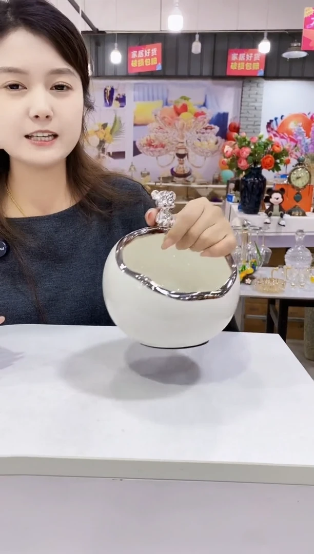 小熊陶瓷钥匙收纳