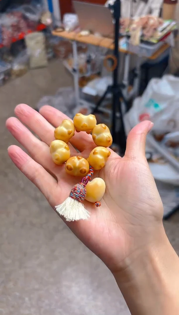 吊坠菩提根/象牙果柯基屁屁手捻