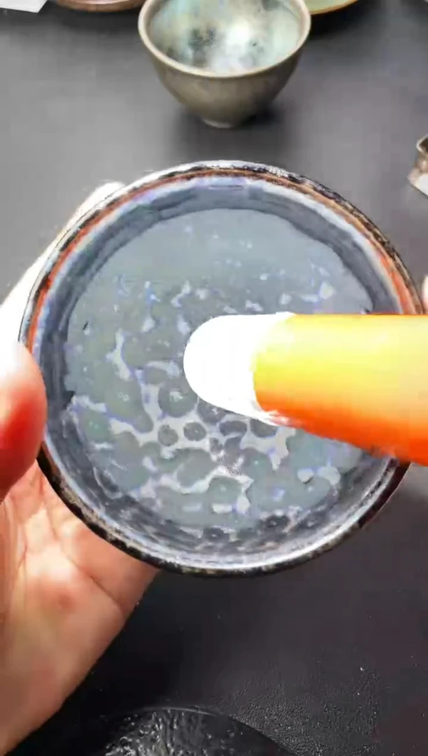 茶盏572叶紫建盏叶紫