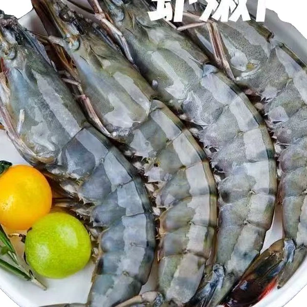 30-40规格海水黑虎虾盐冻锁鲜一盒/4斤到手60-75只