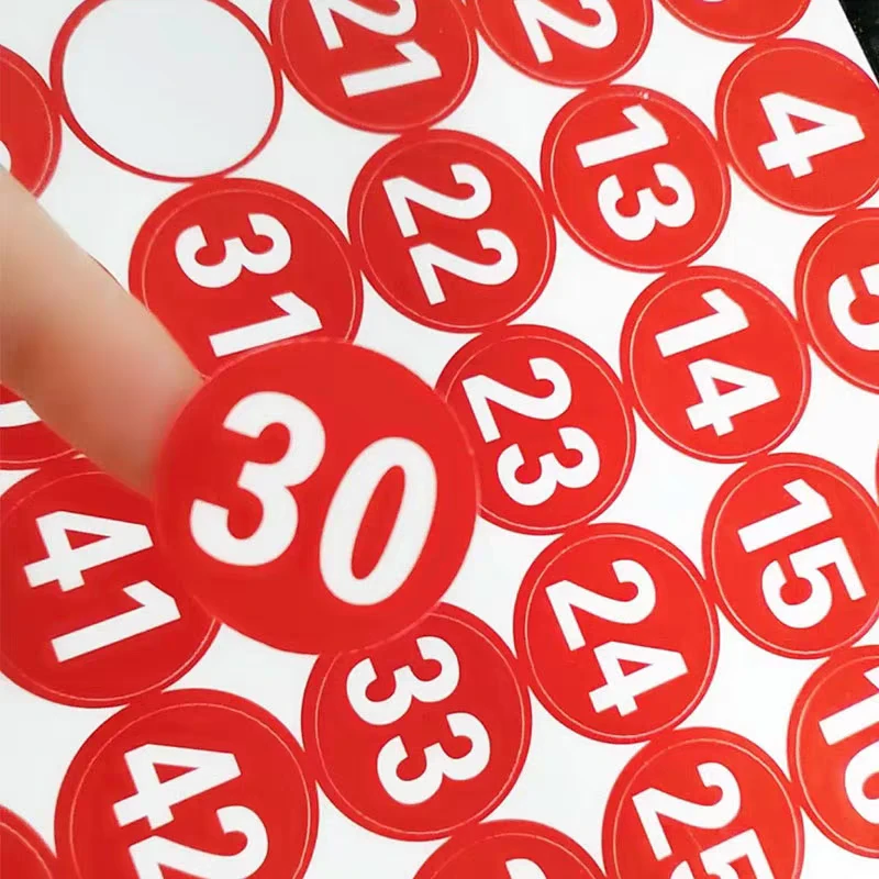 【防水数字贴】四川珙县广告定制 玻璃贴 车号贴 桌号贴 数字贴纸