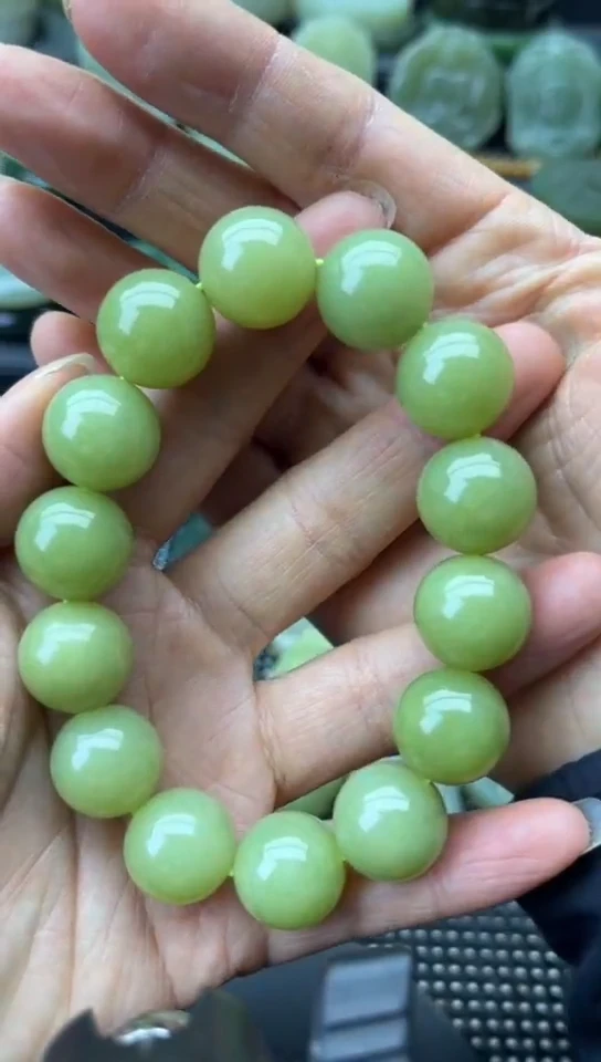 未镶嵌和田玉珠宝半成品手串