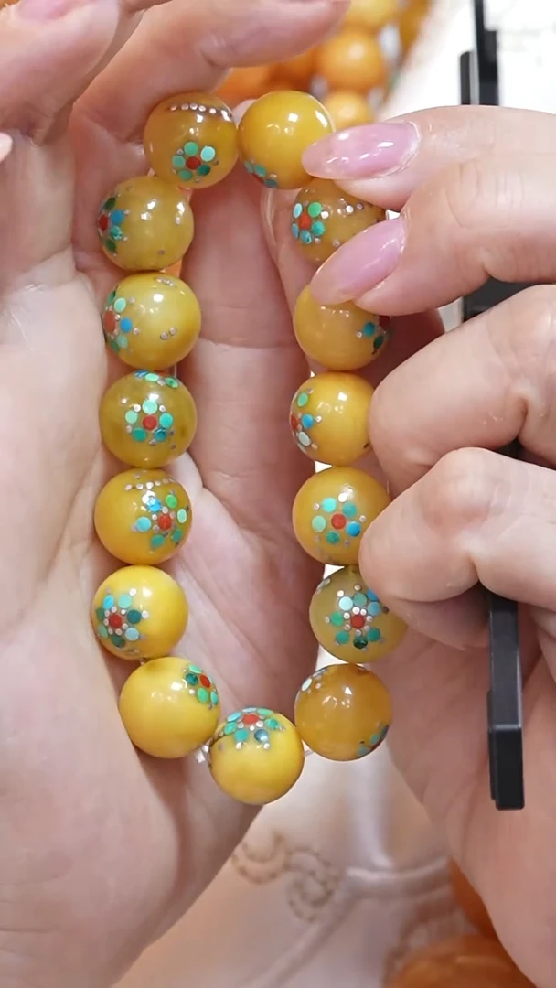 蜜蜡颈饰未镶嵌8355天然蜜蜡珠宝奇石云端妖孽全部保真
