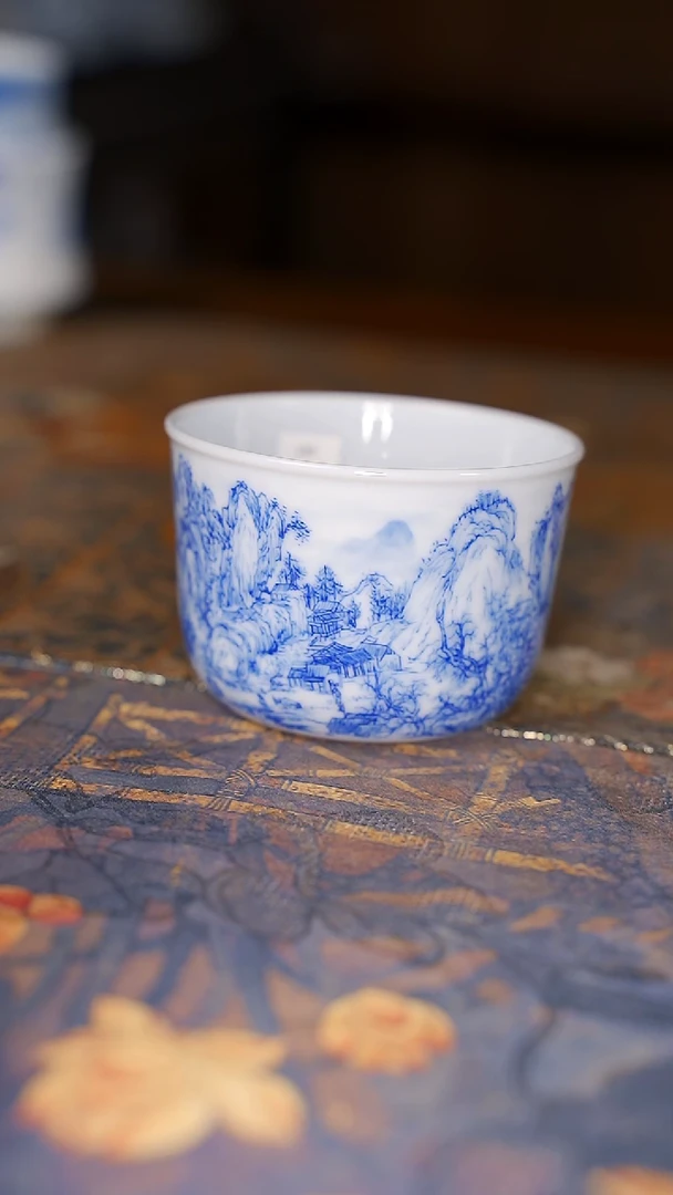 【闪购商品】杯铭墨 山水直口主人杯