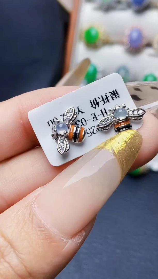 银S925镶嵌戒指翡翠5592