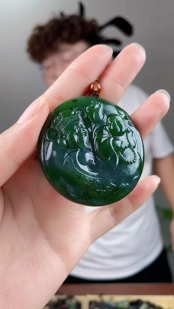 和田玉未镶嵌颈饰拍一发一，多样性发货