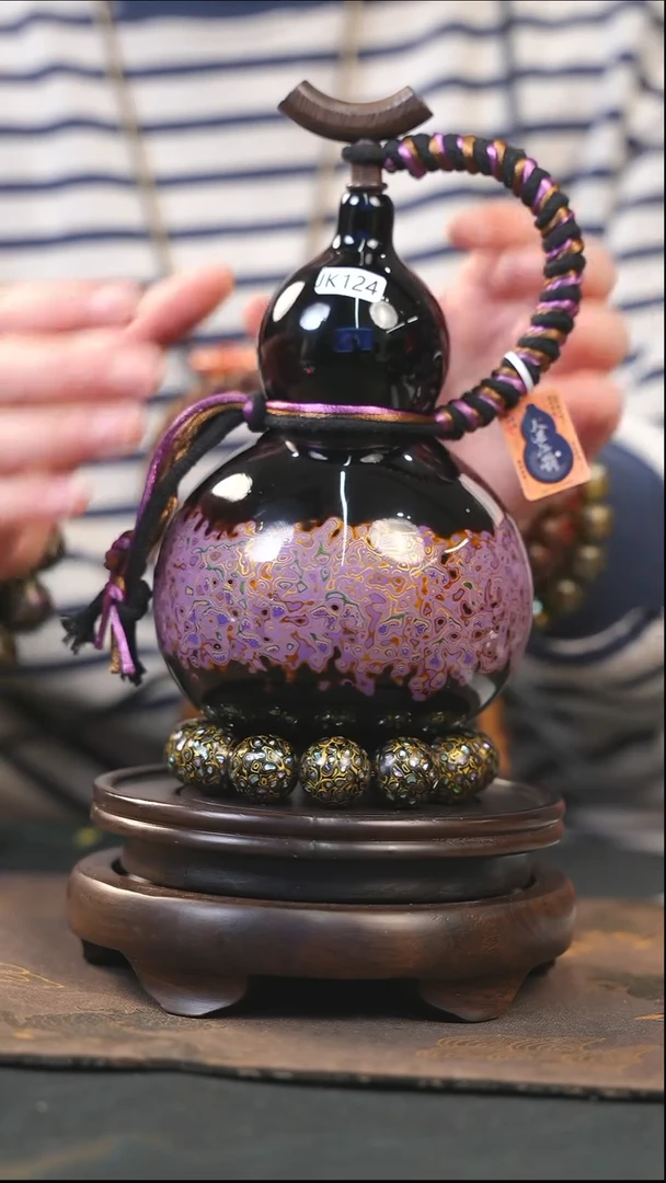 【闪购商品】YJ236漆艺酒葫芦不包手串及旋转底座