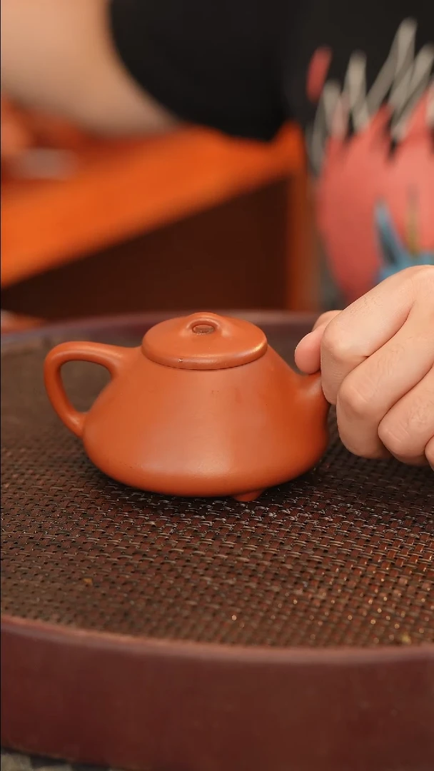 茶壶紫砂朱泥 半手工 170cc