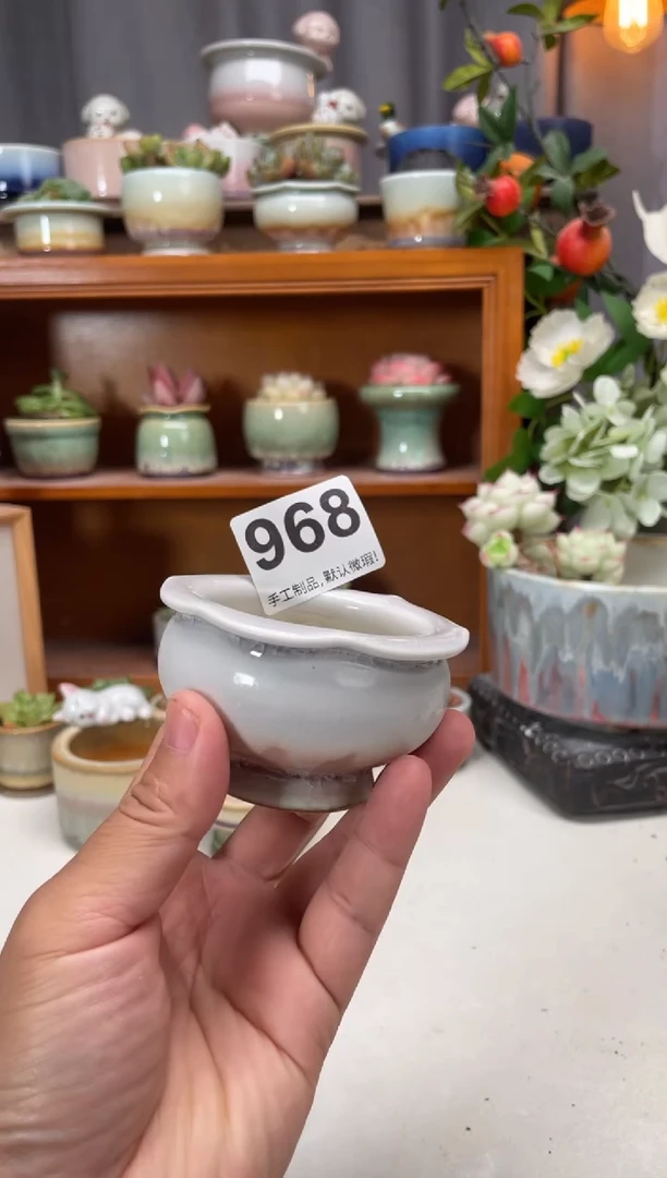 瓷片968知木小芳花盆