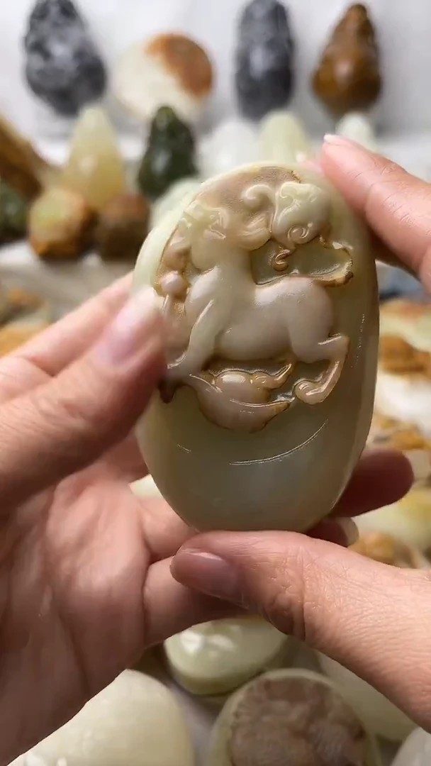 石材古青石棉纹正常不退换狗