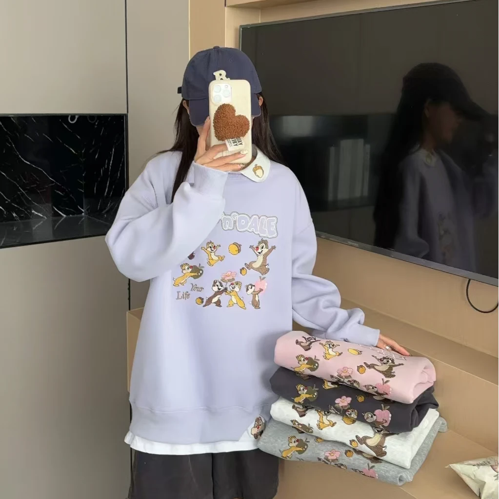 TD--【奇奇蒂蒂】休闲百搭韩单春秋款新款爆款套头卫衣