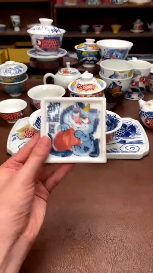 【闪购商品】纳福貔貅杯垫昨明陶瓷