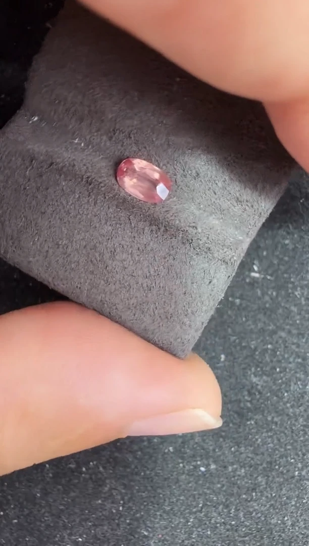 未镶嵌定制定制蓝宝石天然0.73克拉帕帕拉恰