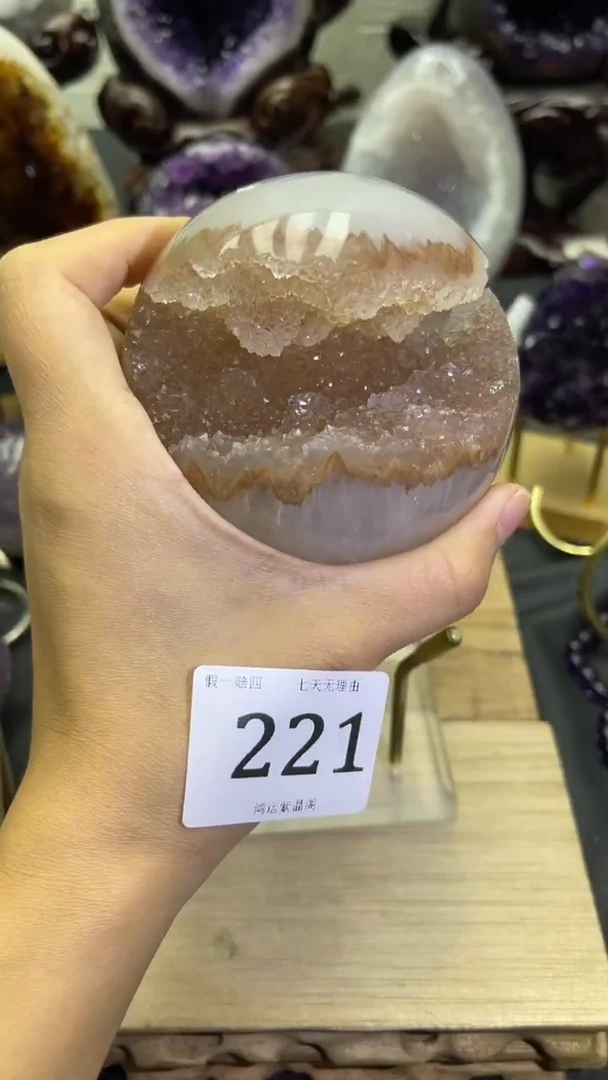 未镶嵌大型摆件（非配饰）紫晶221号开口笑