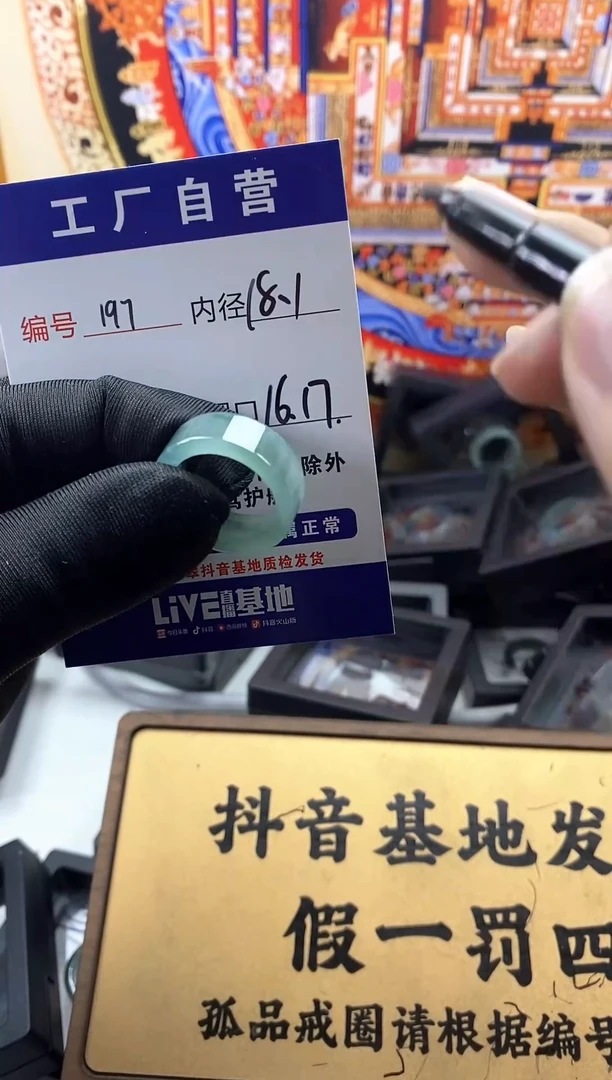 未镶嵌戒圈翡翠197