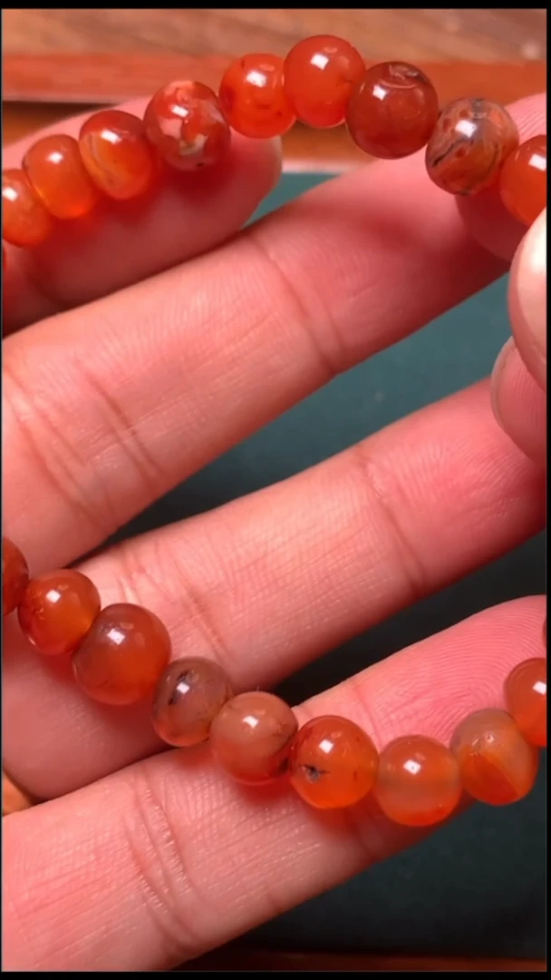 玛瑙/玉髓手链未镶嵌清玛手串阿阿阿