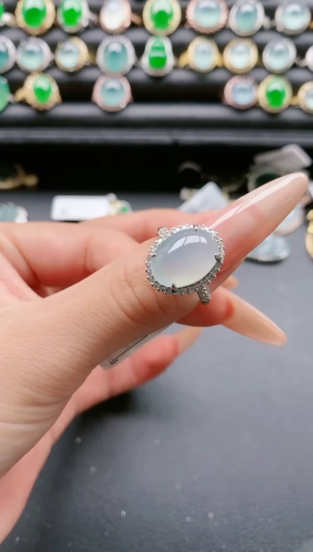 【闪购商品】翡翠戒指银S925镶嵌111111