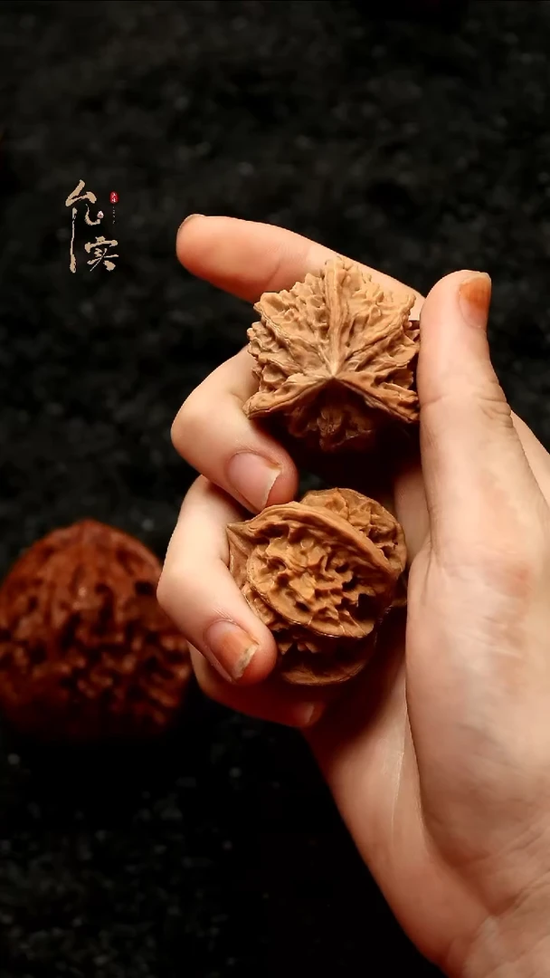 把件桃核J****n盘山三棱文玩核桃