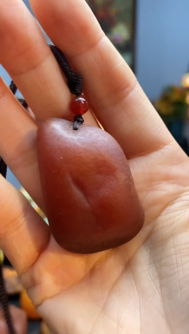 琥珀颈饰未镶嵌挂件